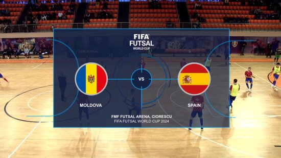 LIVE: Moldova - Spain (0-4). FIFA Futsal World Cup 2024. Group 1. 08.03.2023
