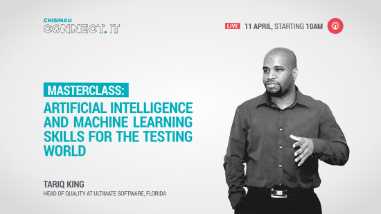 Live: Tariq King. Masterclass: Artificial Intelligence and Machine Learning Skills for the Testing World 11.04.2019