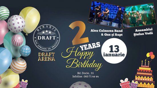 2 Years - DRAFT ARENA. Happy Birthday Party! 13.01.2018