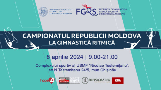 LIVE: Campionatul Republicii Moldova la gimnastică ritmică 2024 | 06.04.2024