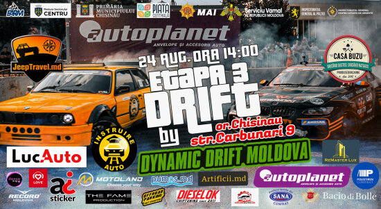 LIVE: Campionatul Național de Drift al Republicii Moldova 2025, Etapa 3 | 24.08.2025