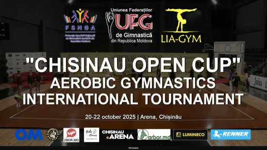 LIVE: Aerobic Gymnastics International Tournament "Chisinau Open Cup" 22.10.2025